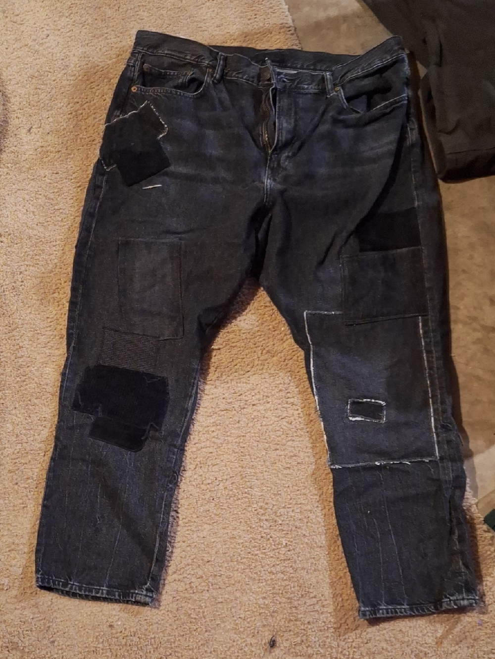 Polo Ralph Lauren Women's Dark Blue Patchwork Jeans